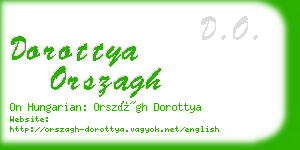 dorottya orszagh business card